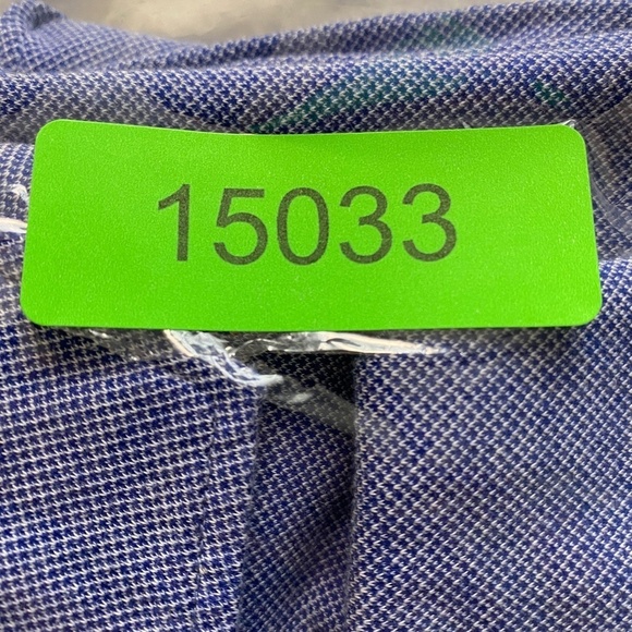 Black Brown 1826‎ Men's Blue Fitted Long Sleeve Button Up Dress Shirt Size XL - Picture 11 of 11